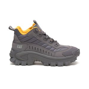 Soft Toe Shoes Barbati Caterpillar Intruder Mid-High Gri Albi | RO-217834SAK