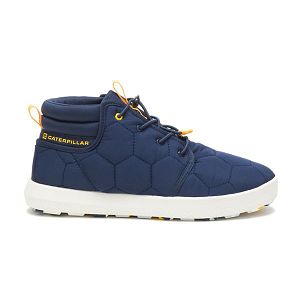 Soft Toe Shoes Dama Caterpillar CODE Scout Mid-High Albastri Albi | RO-204179EPG