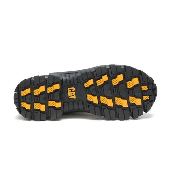 Pantofi Protectie Barbati Caterpillar Invader Steel Negrii Albi | RO-572146LFH