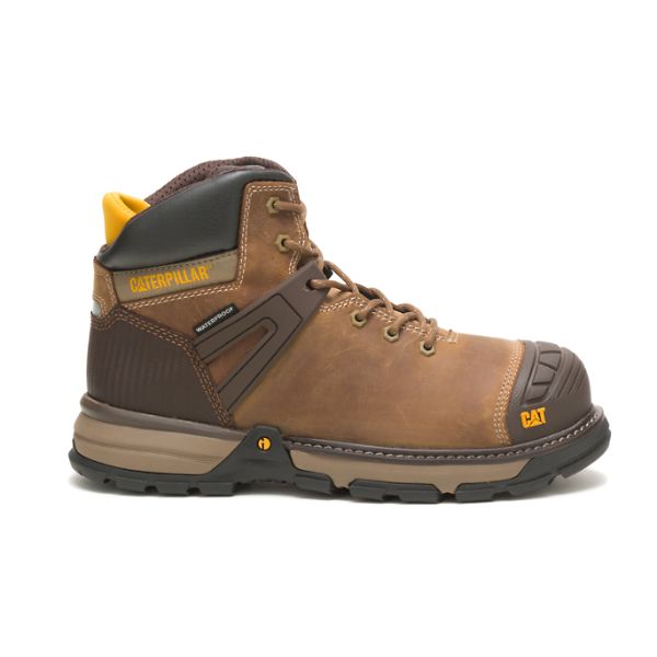 Soft Toe Boots Barbati Caterpillar Excavator Superlite Impermeabili Soft Maro | RO-560281KIG