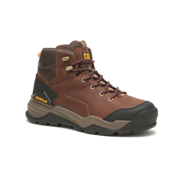 Soft Toe Boots Barbati Caterpillar Provoke Mid-High Impermeabili Maro | RO-679428TVL