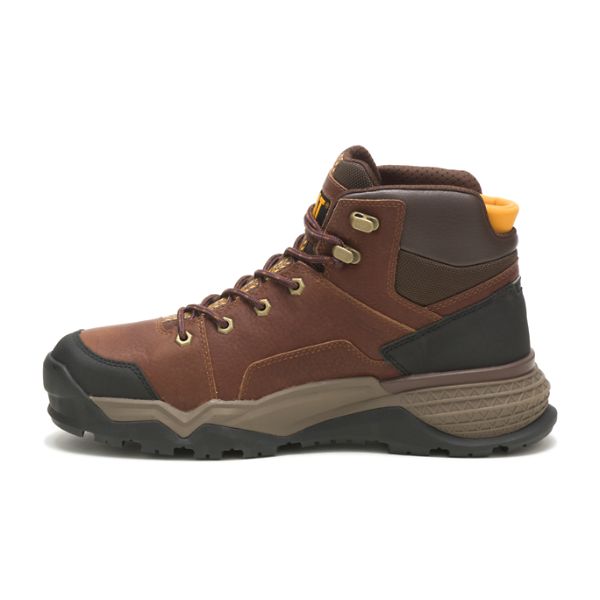 Soft Toe Boots Barbati Caterpillar Provoke Mid-High Impermeabili Maro | RO-679428TVL