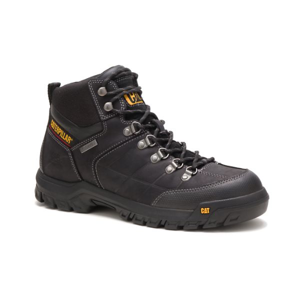 Soft Toe Boots Barbati Caterpillar Threshold Impermeabili Negrii | RO-536098MFA