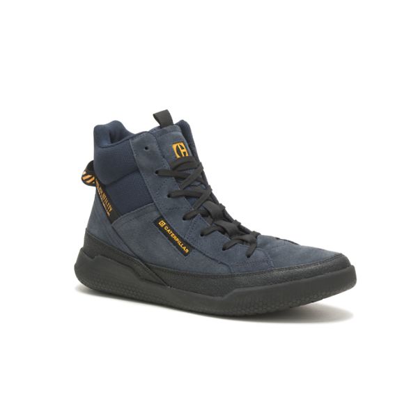 Soft Toe Shoes Barbati Caterpillar CODE Hex Hi Utility Bleumarin | RO-401568TSQ