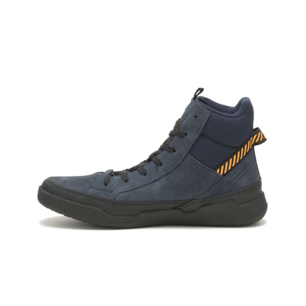 Soft Toe Shoes Barbati Caterpillar CODE Hex Hi Utility Bleumarin | RO-401568TSQ