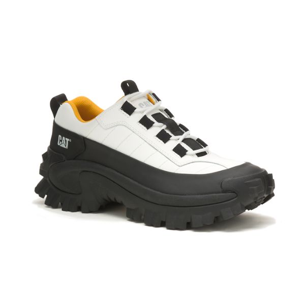 Soft Toe Shoes Barbati Caterpillar Intruder Impermeabili Galosh Albi Negrii | RO-083412GRH