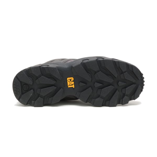 Soft Toe Shoes Barbati Caterpillar Reactor Gri Albi | RO-043928CVL