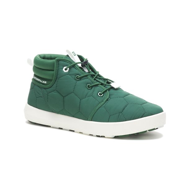 Soft Toe Shoes Dama Caterpillar CODE Scout Mid-High Verzi Albi | RO-584672TYM